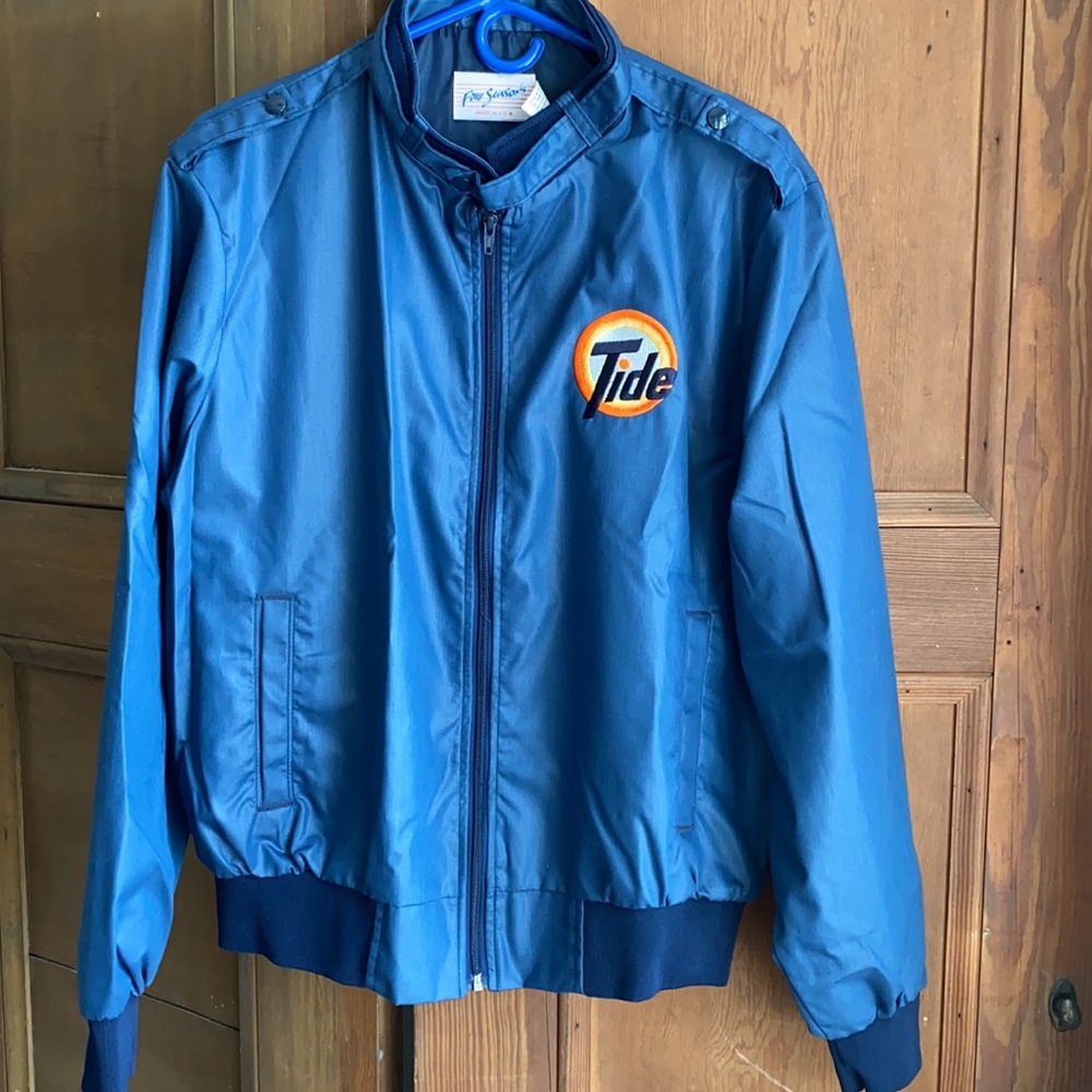Vintage Tide Navy Blue Jacket. NWOT. Sz L.